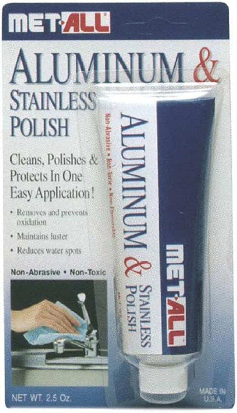 Met-All Aluminum Polish 2.5 oz Tube