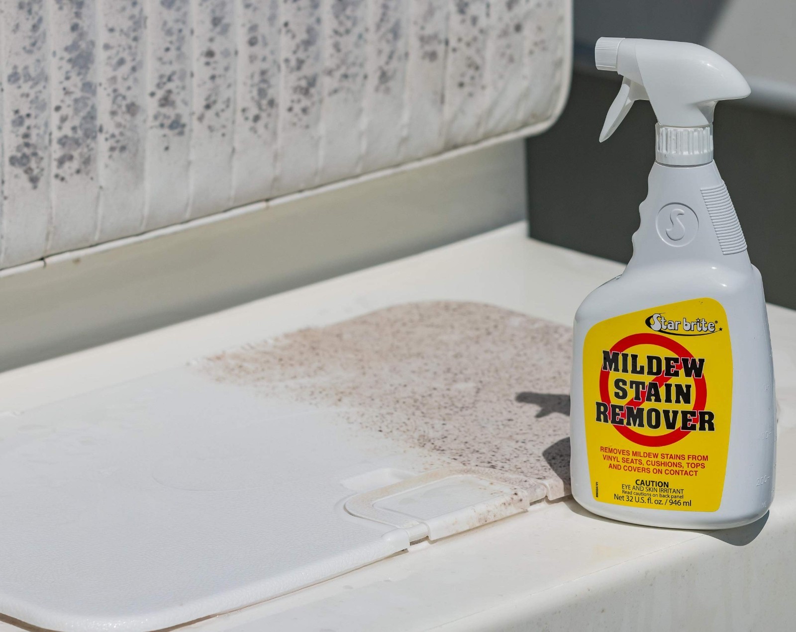 Mildew & Mold Stain Remover Cleaner – Instant Stain Removal for Marine & Outdoor