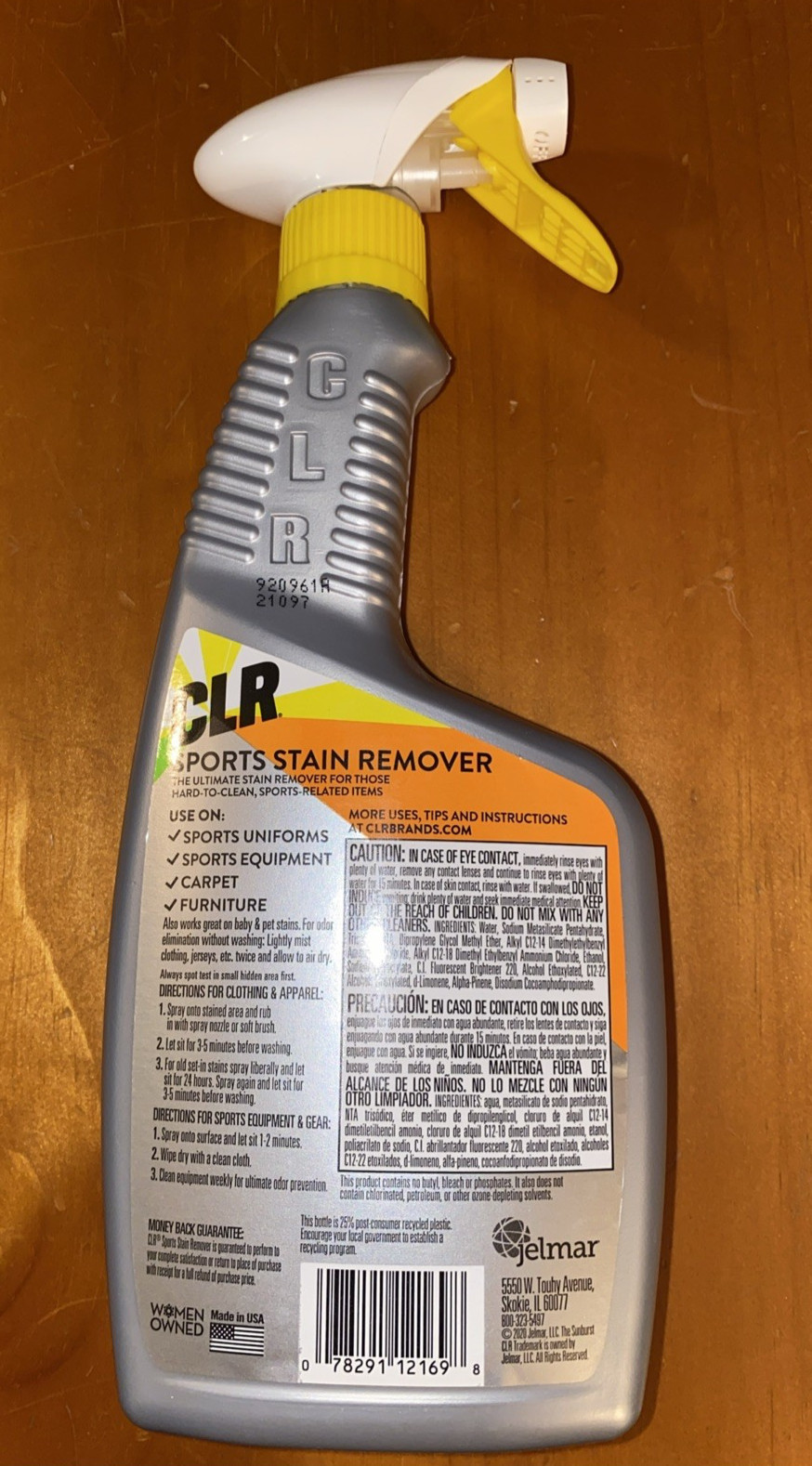 CLR Sports Stain Remover Spray Routine Clean 22 fl oz NEW