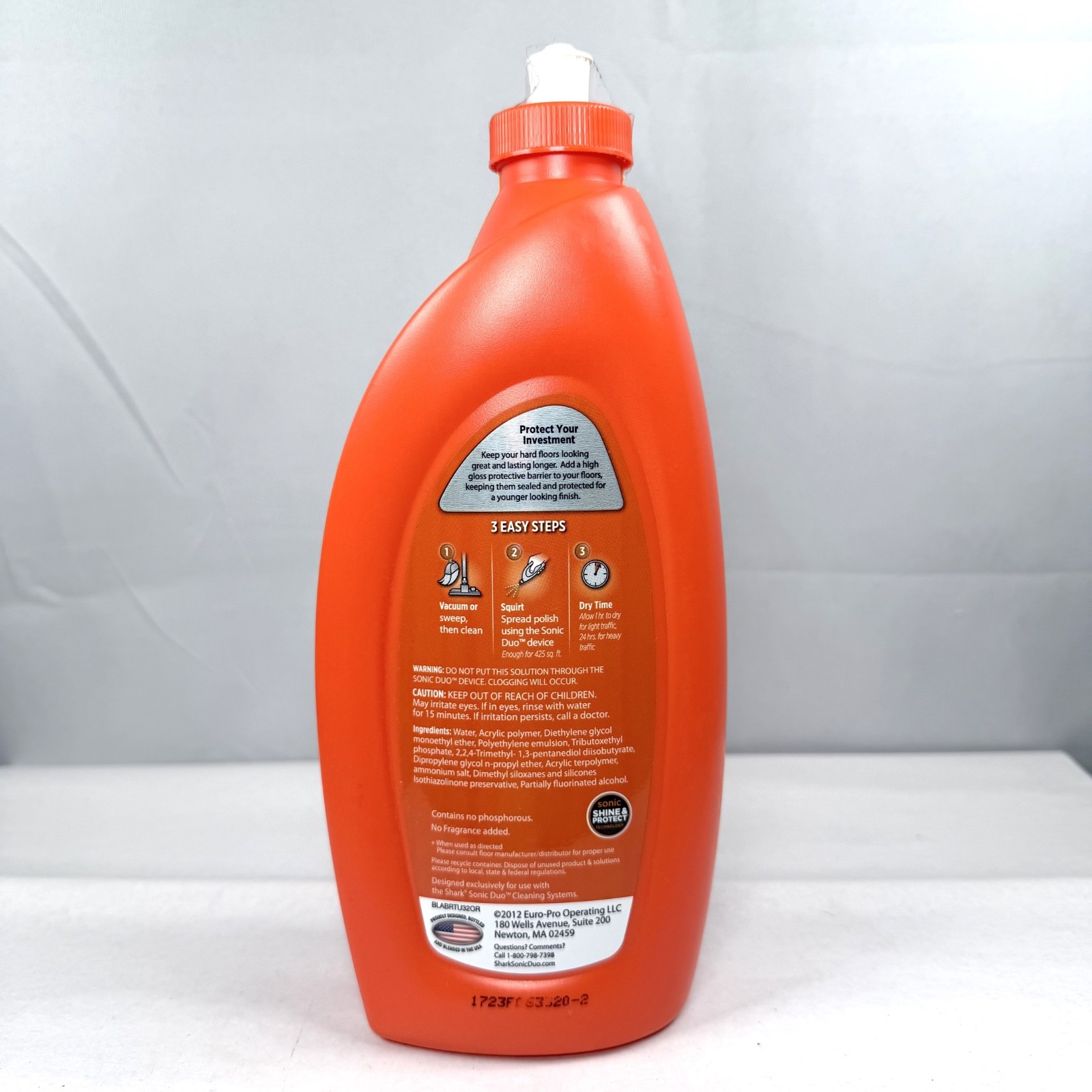 Shark Wood And Hard Floor Polish Restores & Protects High Gloss Shine 28oz / New