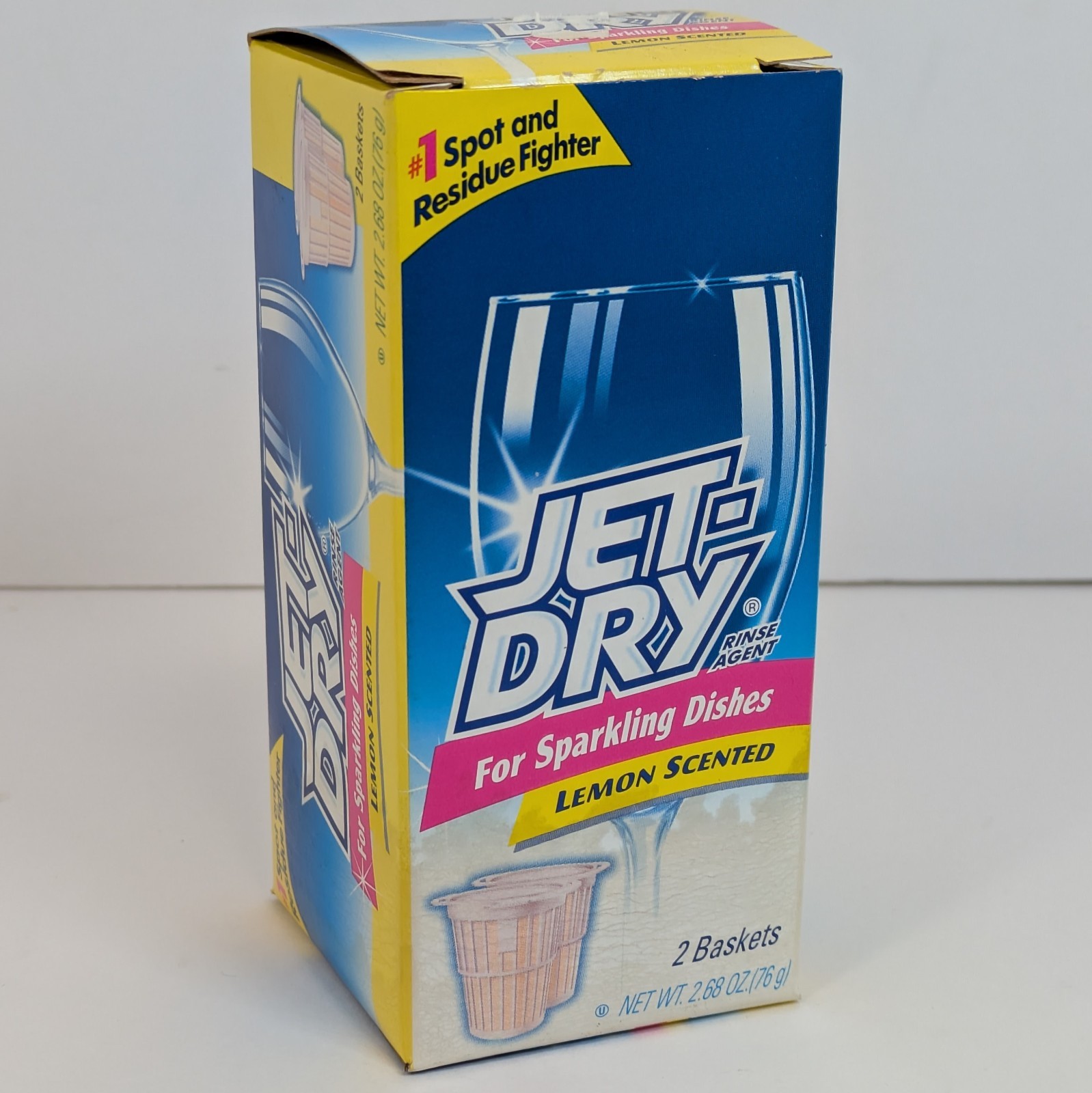 Jet Dry Rinse Agent Baskets Lemon Scented for Dishwasher 2001 NEW