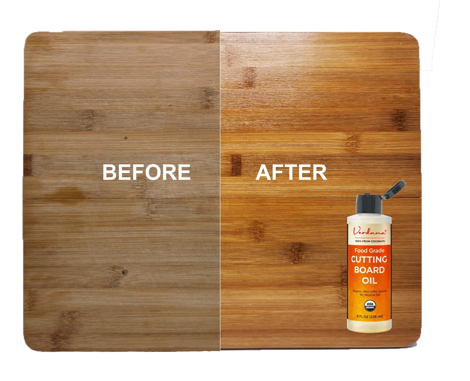 Food Grade Cutting Board Oil – Organic Coconut-Derived, Food Safe Mineral Oil…