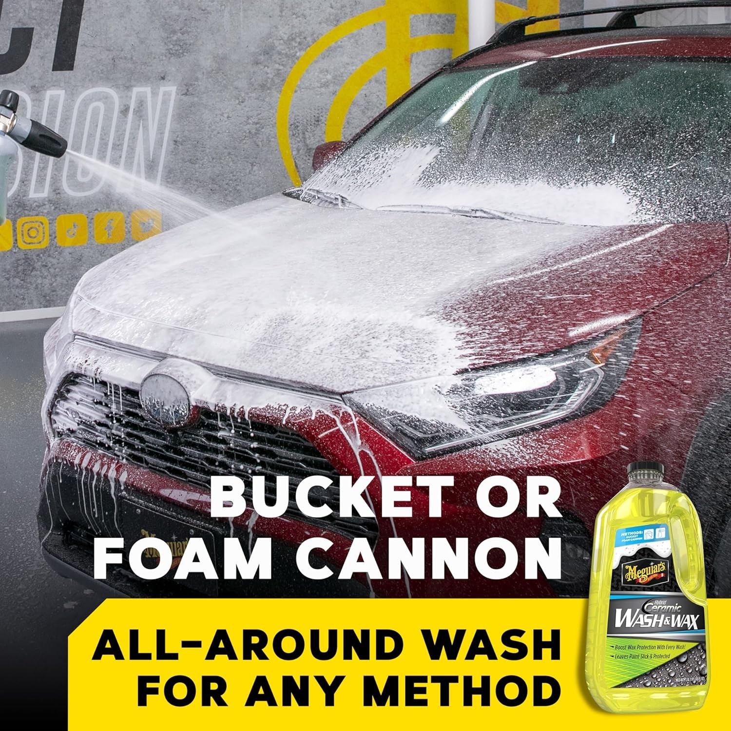 Meguiar’s Hybrid Ceramic Wash & Wax – Sophisticated Car Wash Gently Cleans and A