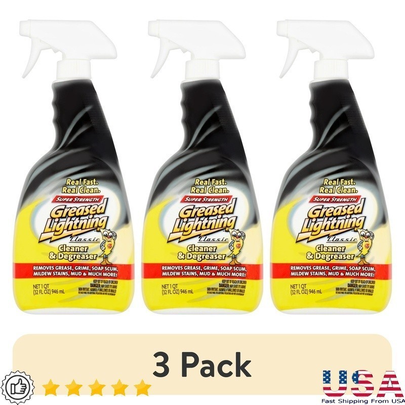 3 Pack Multi-Purpose Cleaner Degreaser Stain Remover Household Cleaning Solution