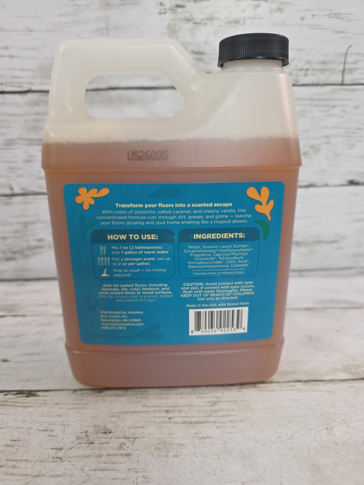 Pack Auralina Mop Soap Brazilian Bloom Floor Cleaner 32oz Concentrate