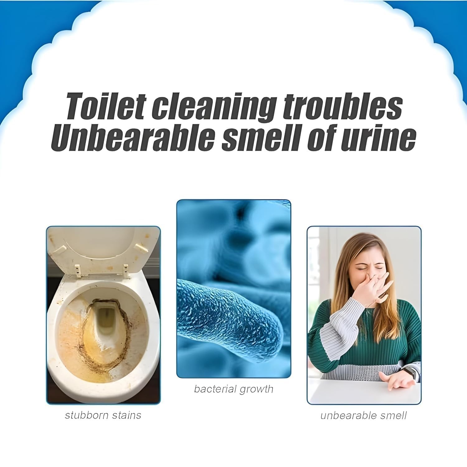 Splash Foam Toilet Bowl Stains Cleaner Powder 250g Remove Odor Stains Fresh