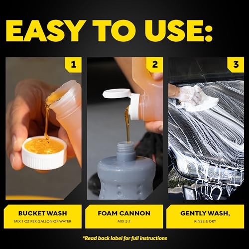 Meguiar’s Gold Class Car Wash Shampoo and Conditioner 1 Gallon Ultra-Rich Foam