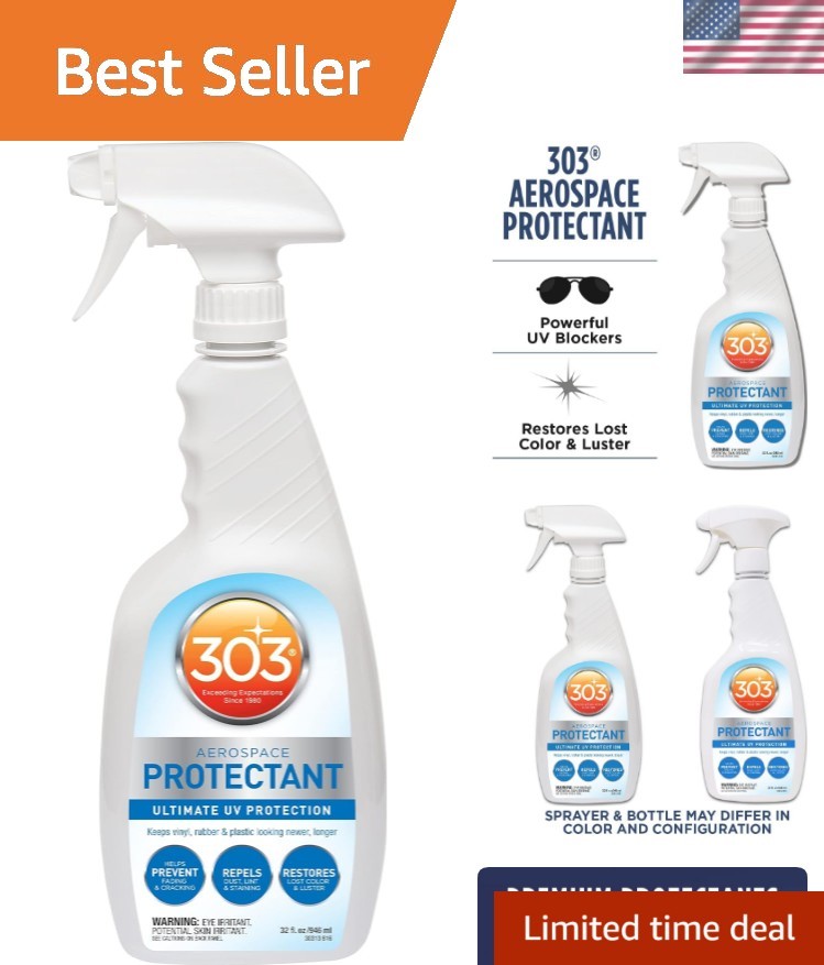 32 Fl. Oz UV Protectant Spray – Repels Dust, Restores Surfaces with Matte Finish