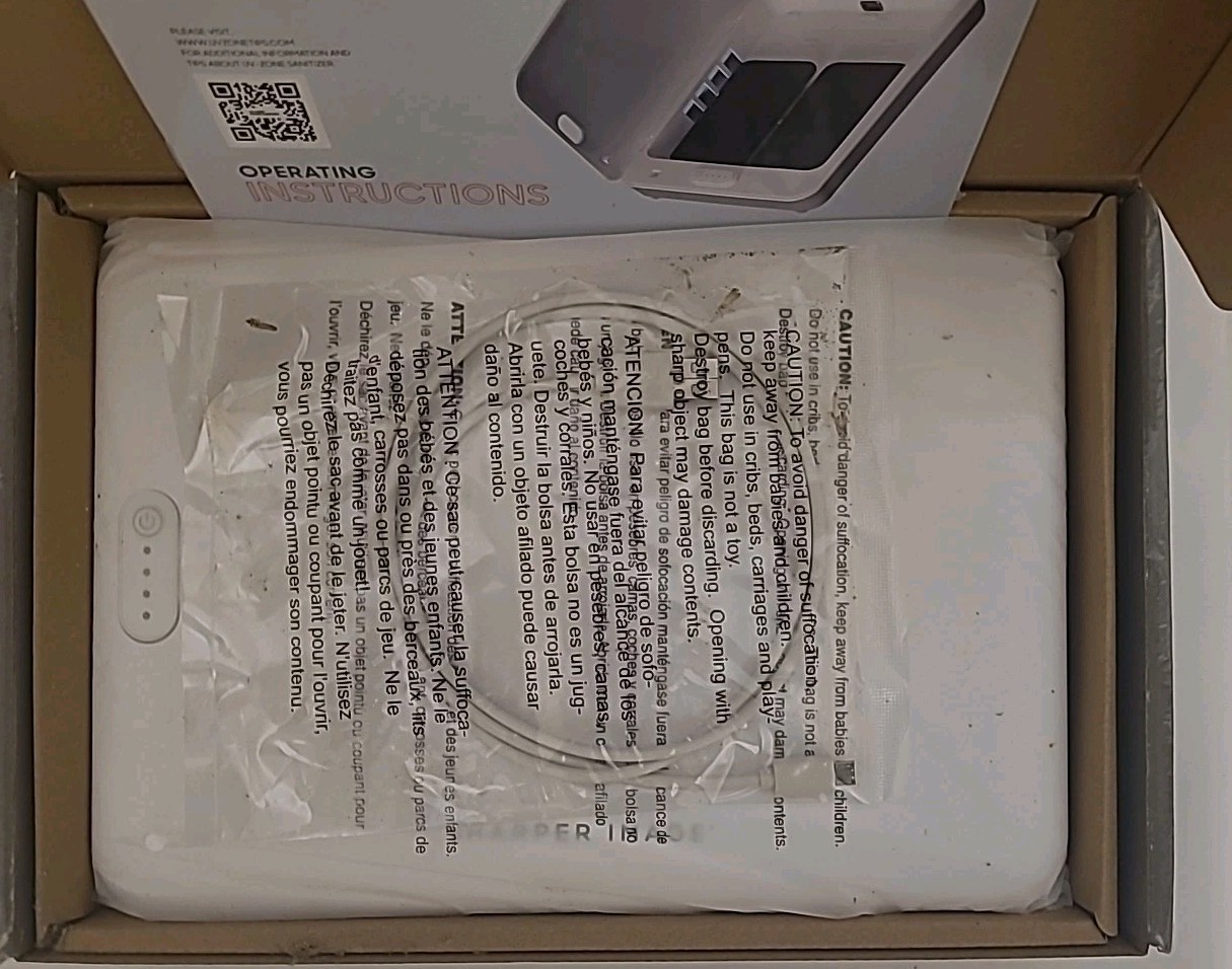 Sharper Image Large UV Zone Phone / Tablet Sanitizer Deluxe LNIB.