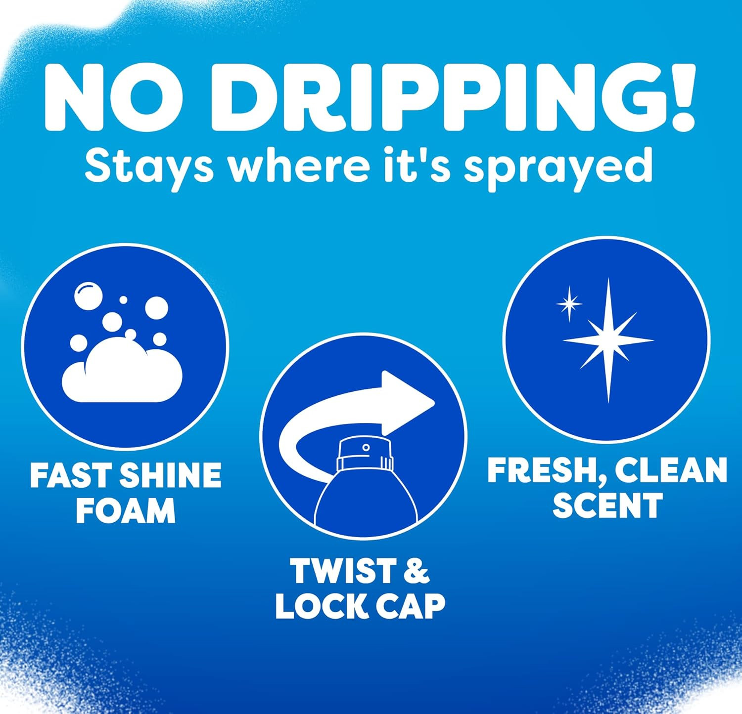 Windex Fast Shine Foam Glass Cleaner, No-Drip Windows, Doors, Mirrors & Countert