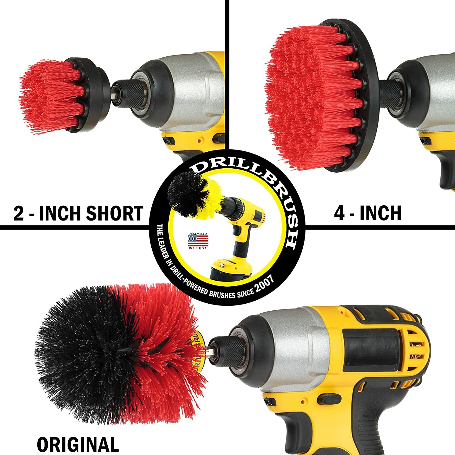 Drillbrush Scrub Brush – Drill Scrub Brush Attachment 7- Stone Cleaning – Deep