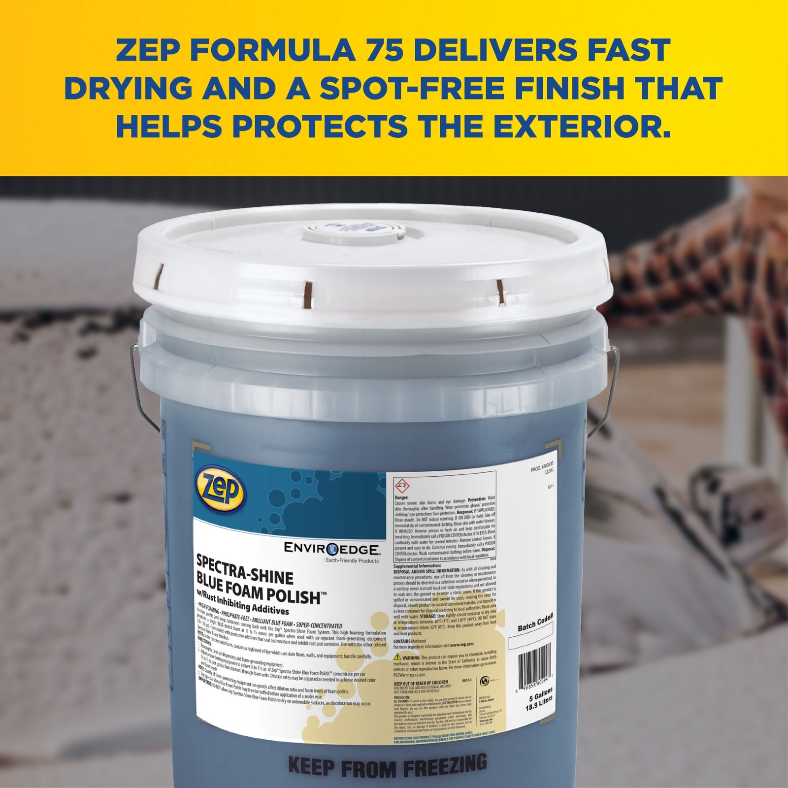 Zep Spectra-Shine Gold Foam Polish 5 Gallon 1 Pail 800935