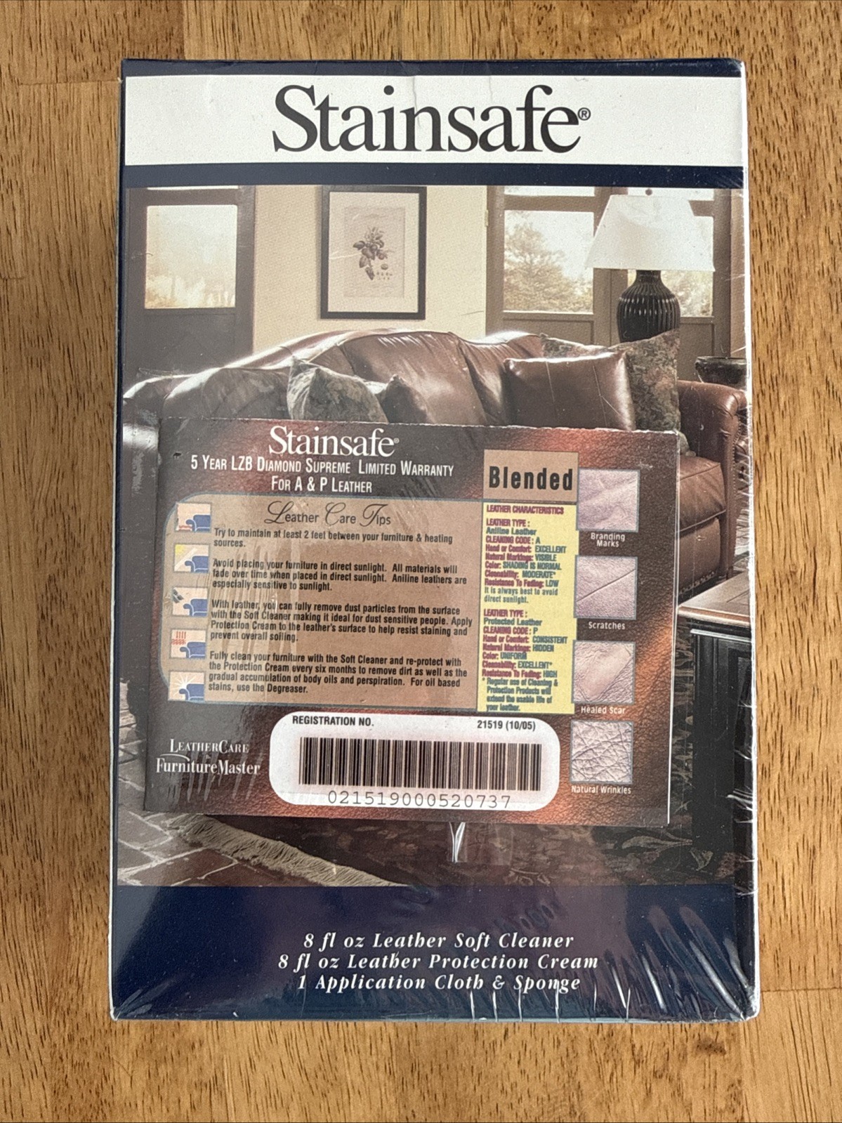La-Z-Boy Stainsafe Leather Master Leather Protection Clean Program New Sealed
