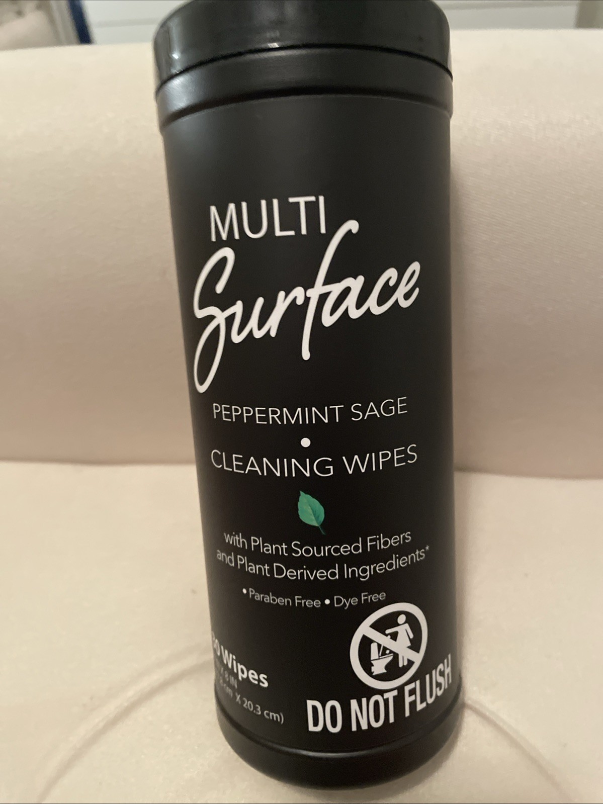 2pk Plant Based Multi Surface Cleaning Wipes Peppermint Sage 30ct Paraben Free