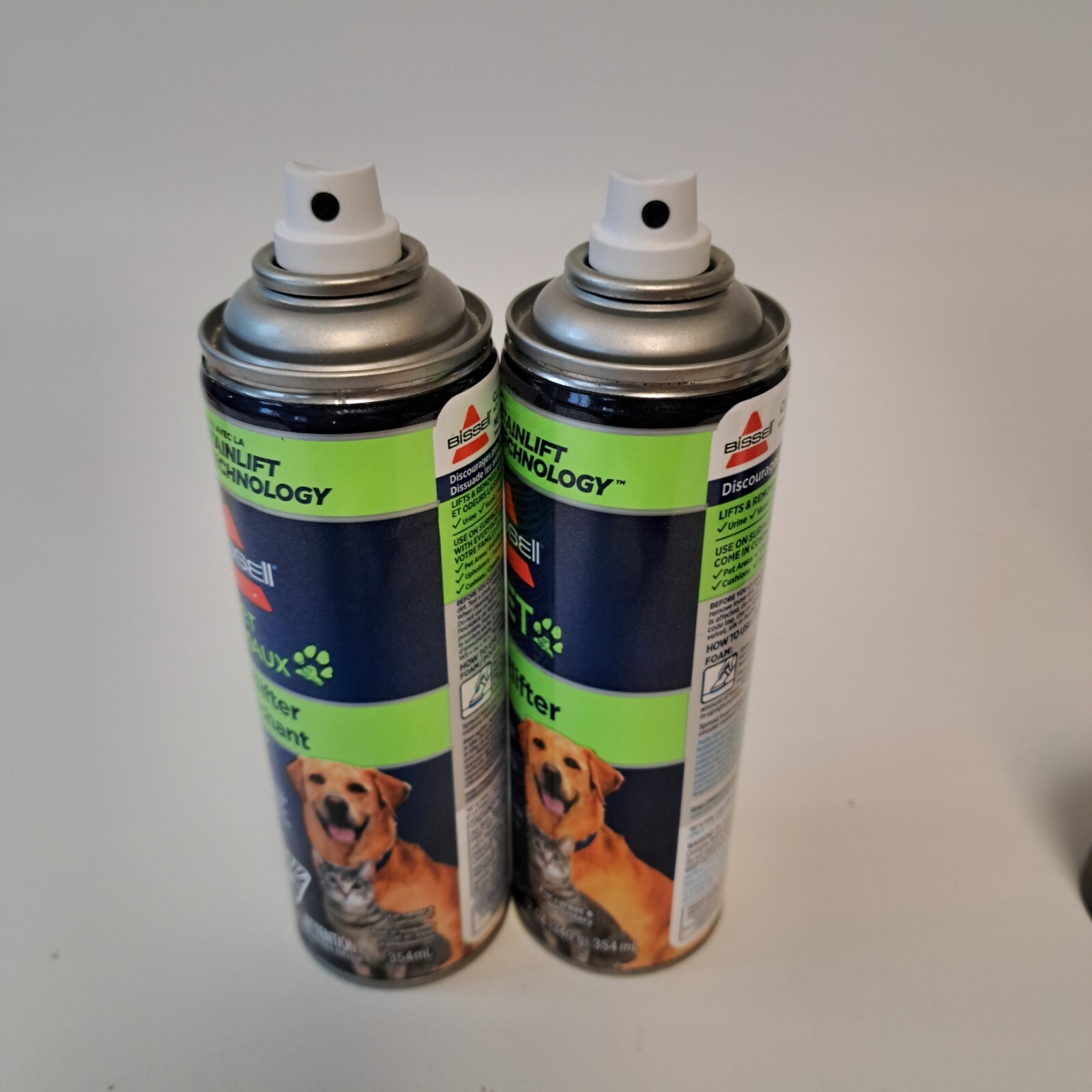 2 Cans BISSELL Spotlifter Foam Remove Pet Stains Odors Carpet & Upholstery 12OZ