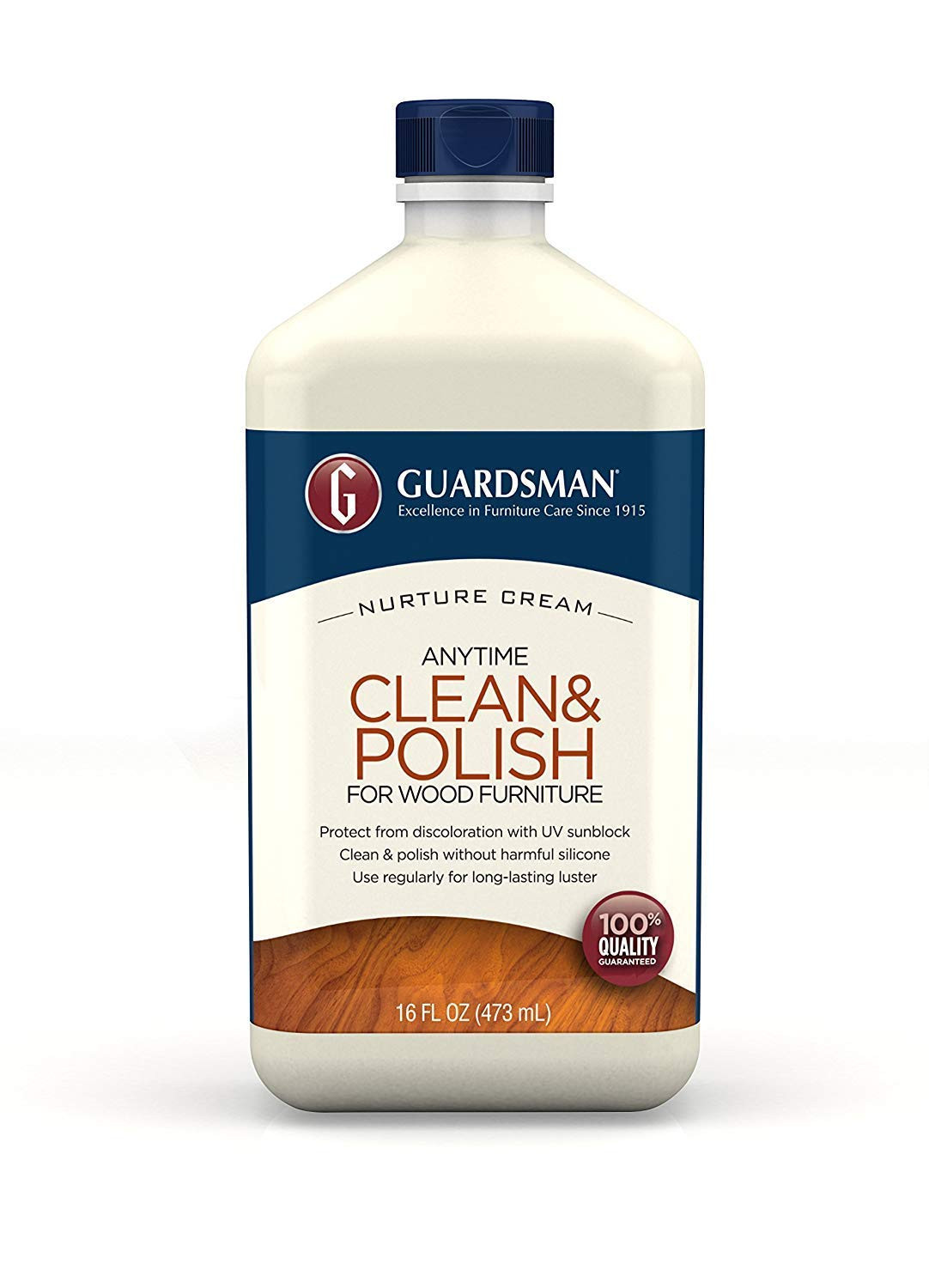Clean & Polish for Wood Furniture – Cream Polish 16 Oz – Silicone Free, UV Prote