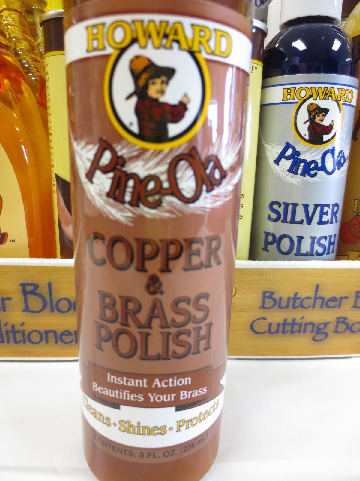 Howard Pine-Ola Copper & and Brass Polish 8oz Bottle