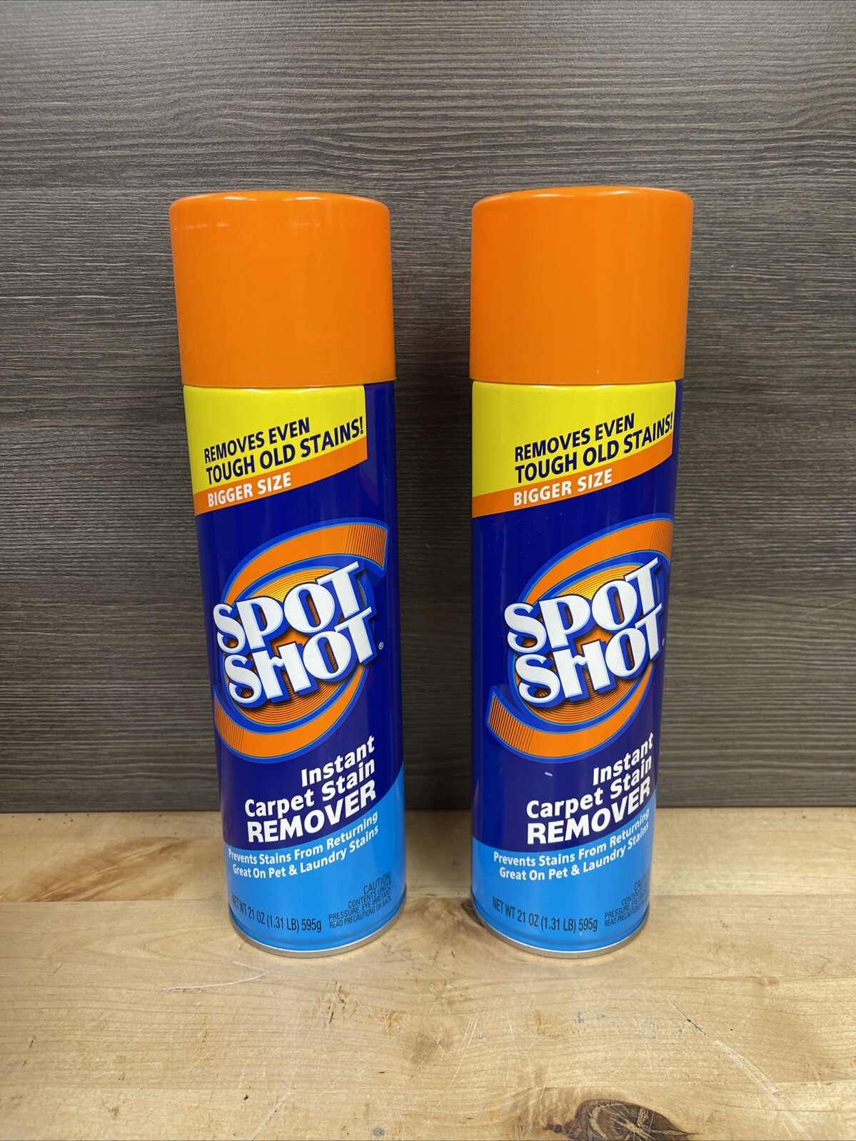 2 Pack Spot Shot Instant Carpet Stain Remover Aerosol, 21 oz. Each New