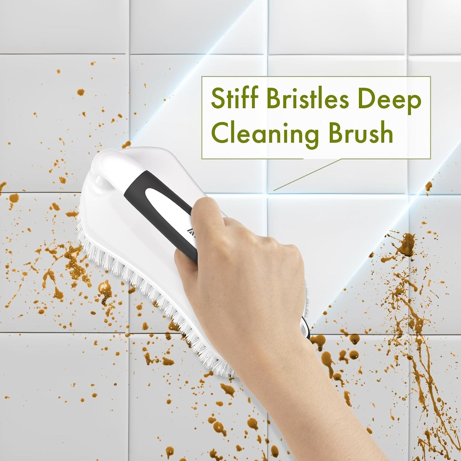 Heavy Duty Ergonomic Scrub Brush – Comfortable Grip for All Surfaces – 2 Pack