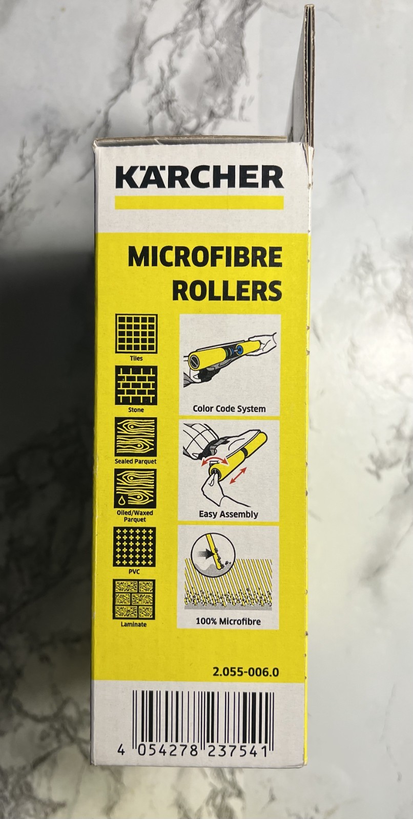 Kärcher FC Floor Cleaner Microfiber Multi-Surface Replacement Roller – 2-Pack