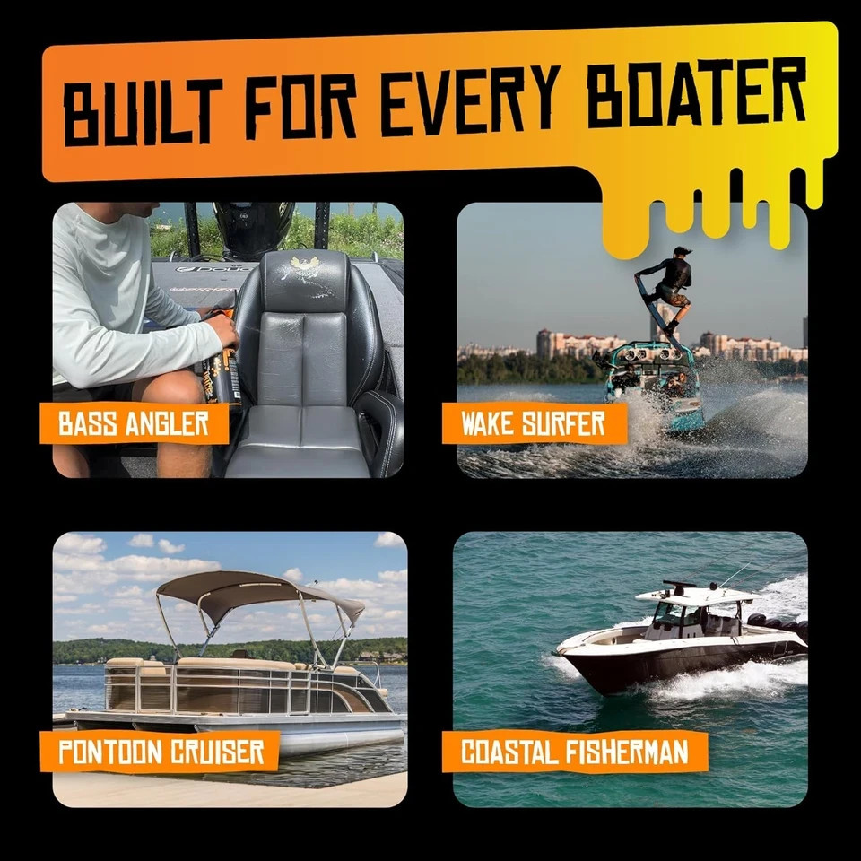 Interior 2-in-1 Vinyl Boat Seat Cleaner & Ceramic UV Protectant Spray | Marine I