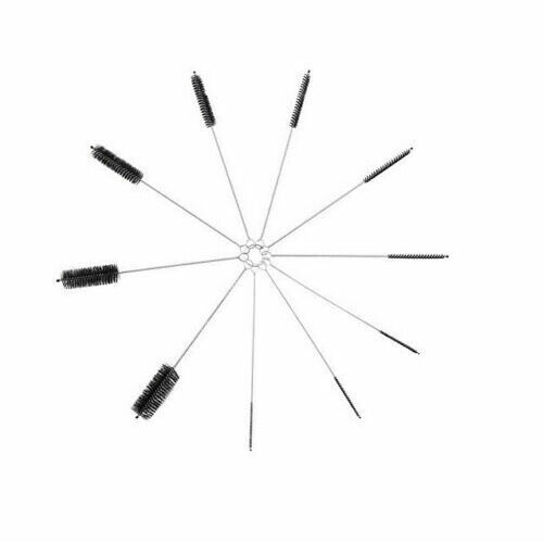Nylon Straw Brush Cleaner Bottle Tube Pipe Small Long Cleaning 10Pcs Set USA