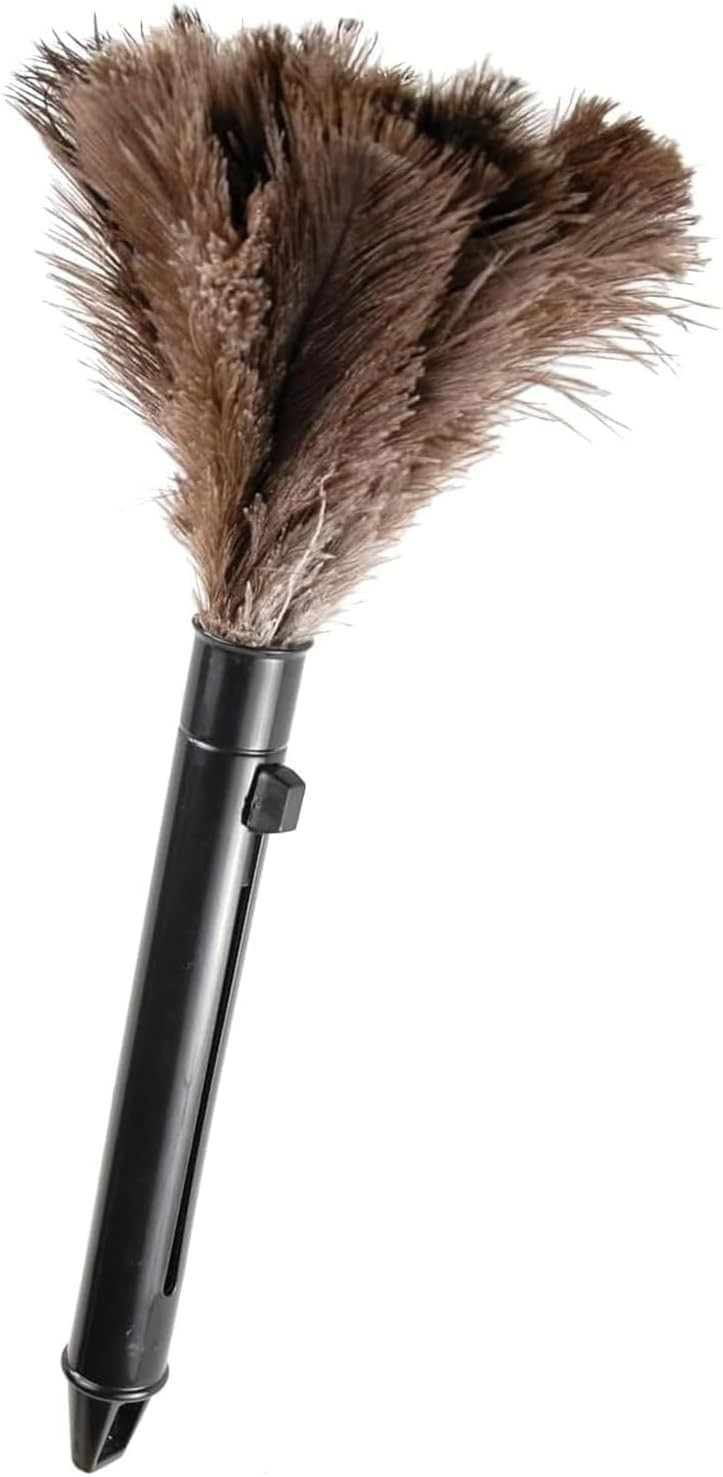 Extendable Cleaning Duster 94 Inch Long Telescoping Ostrich Feather Dusters W/