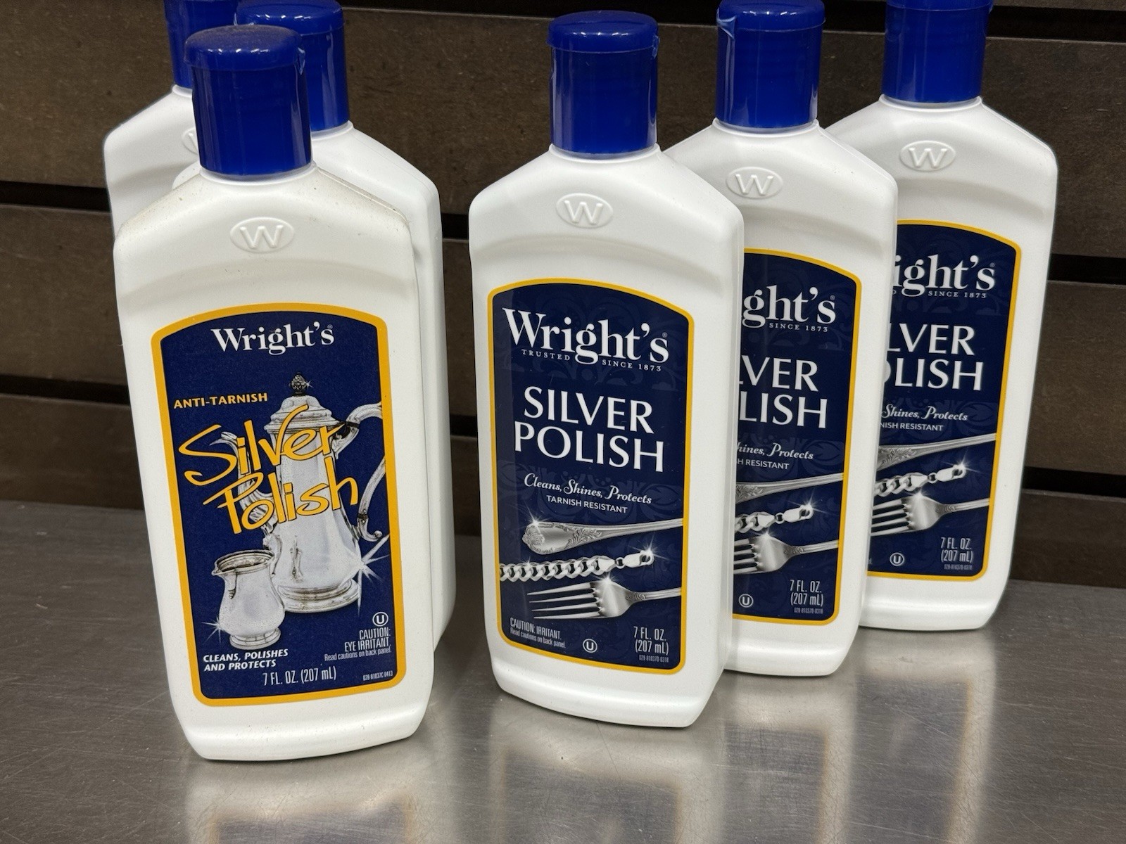 Lot of 6 – Wright’s Silver Polish 7 fl oz, Anti Tarnish Cleans, Shines, Protect