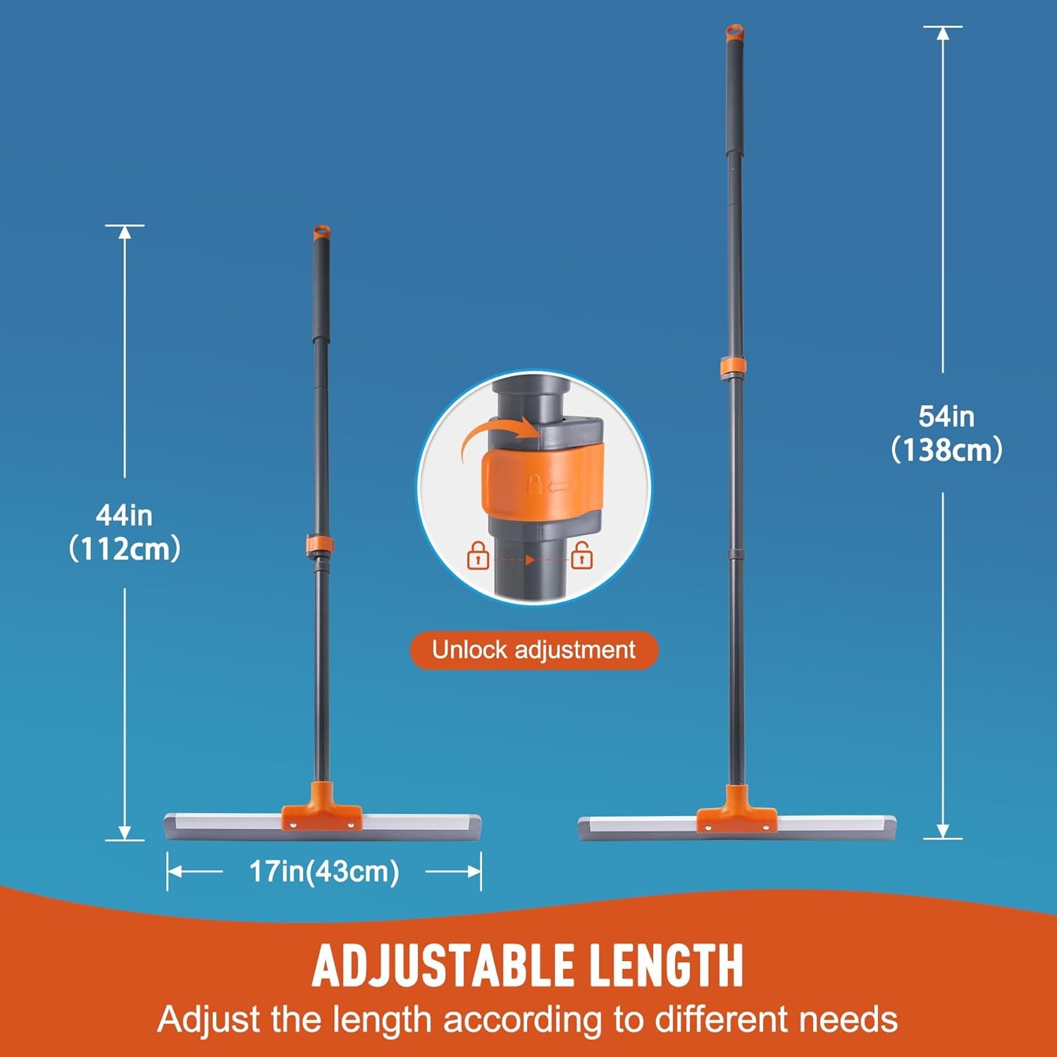 Stainless Steel Pole Scraper Straight Blade Cleaning Tool