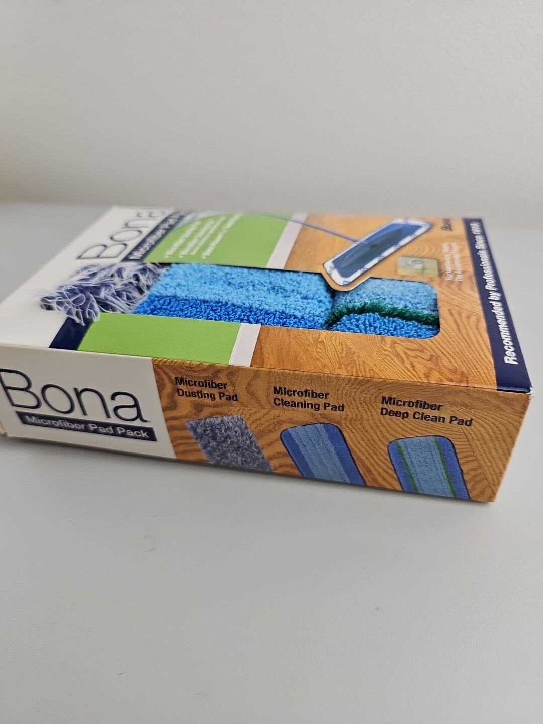 Bona 3 Pack Microfiber Pads Dust, Clean & Deep Clean – Hardwood, laminate, tile