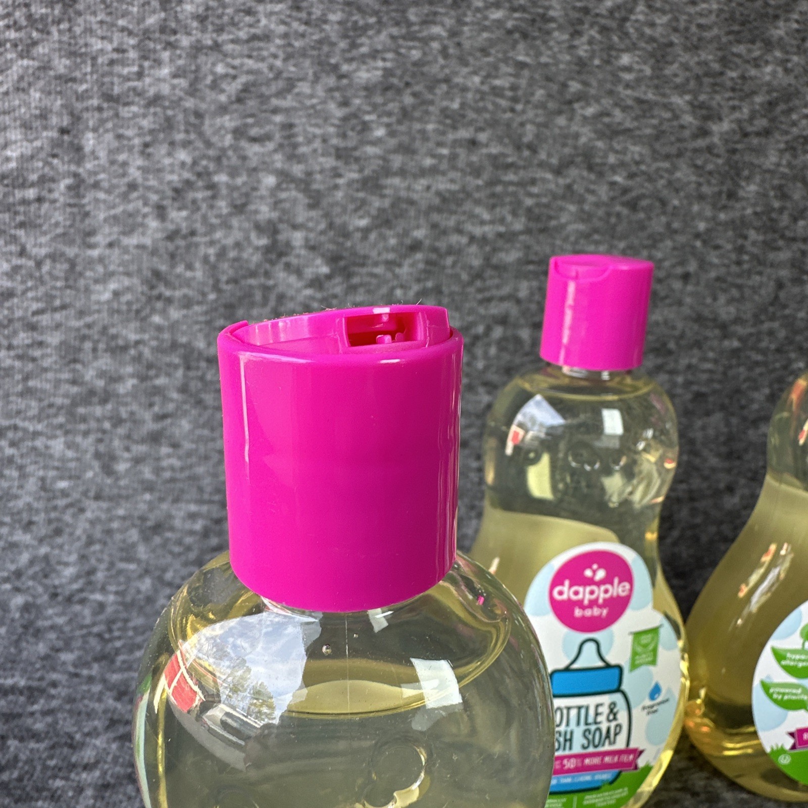 Dapple Baby Bottle and Dish Soap Fragrance-Free 17.75 fl oz 4 Bottles SEALED