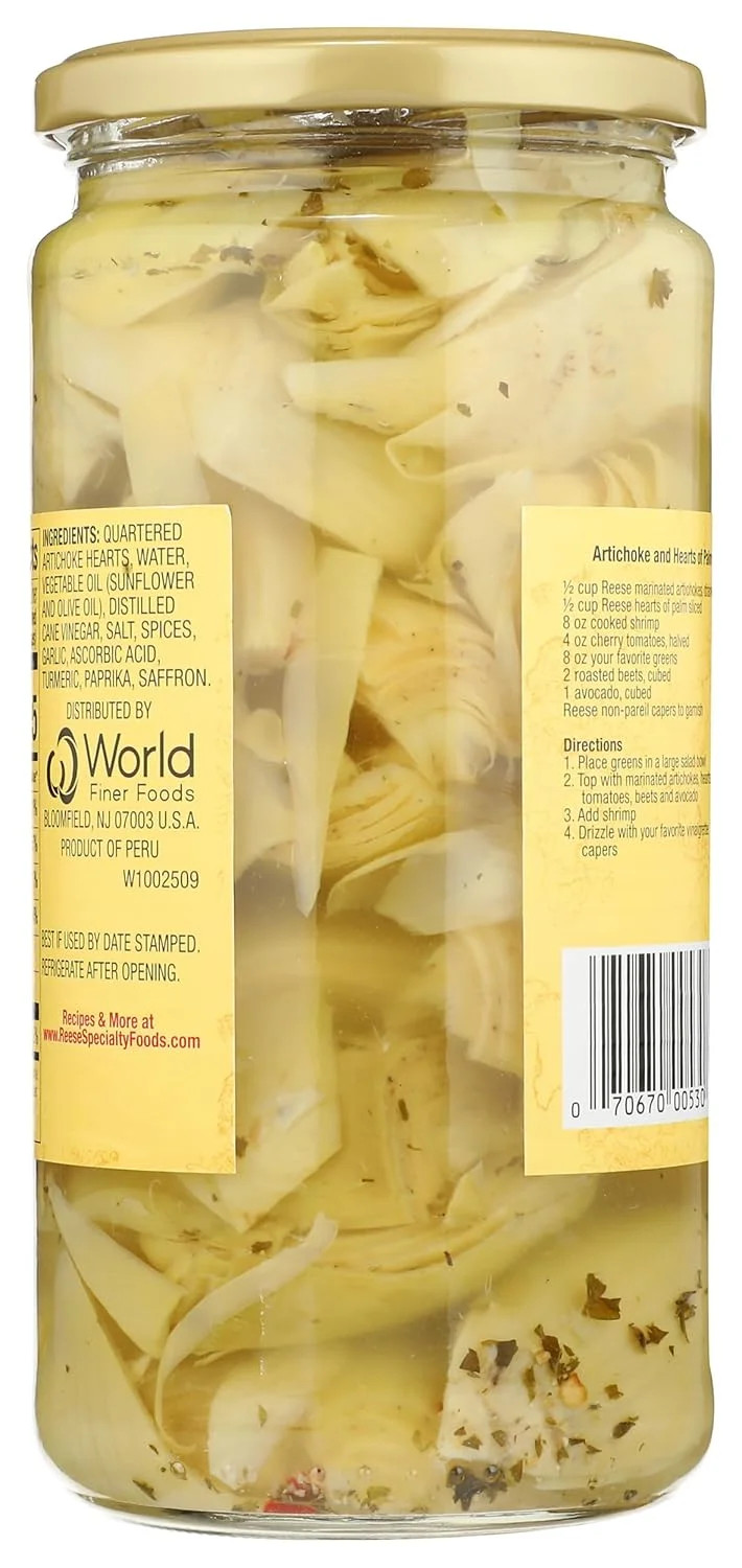 Reese Marinated Artichoke – 24 Ounces (Pack of 2)