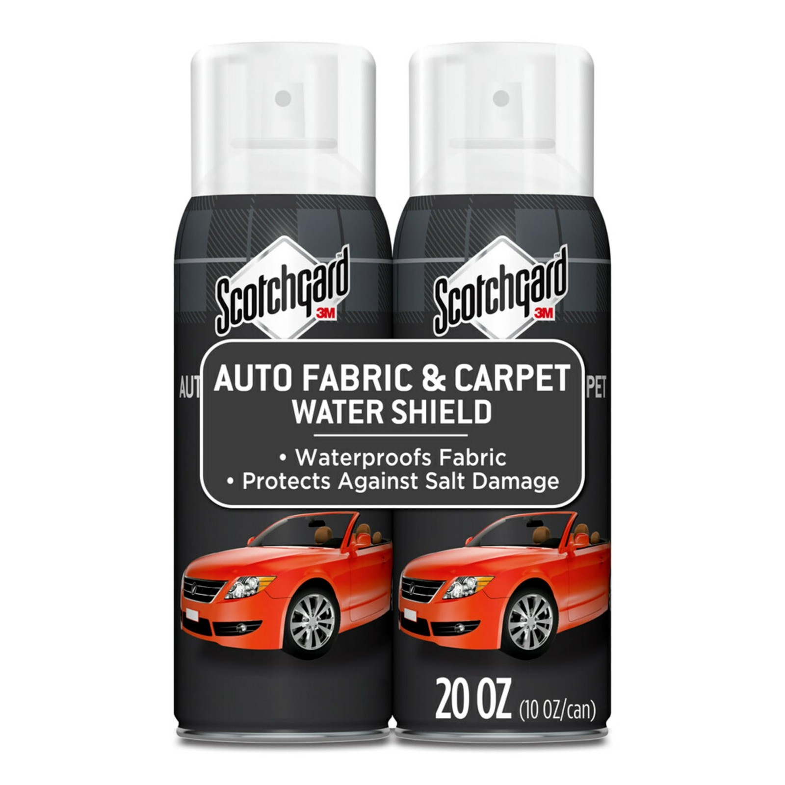 Scotchgard Auto Fabric & Carpet Water Shield 20 Ounces (Two 10 Ounce Cans)