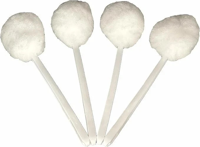 Bowl Brush Toilet Cleaning Brush Set Soft Polyester Head 15×5 inches White (4…