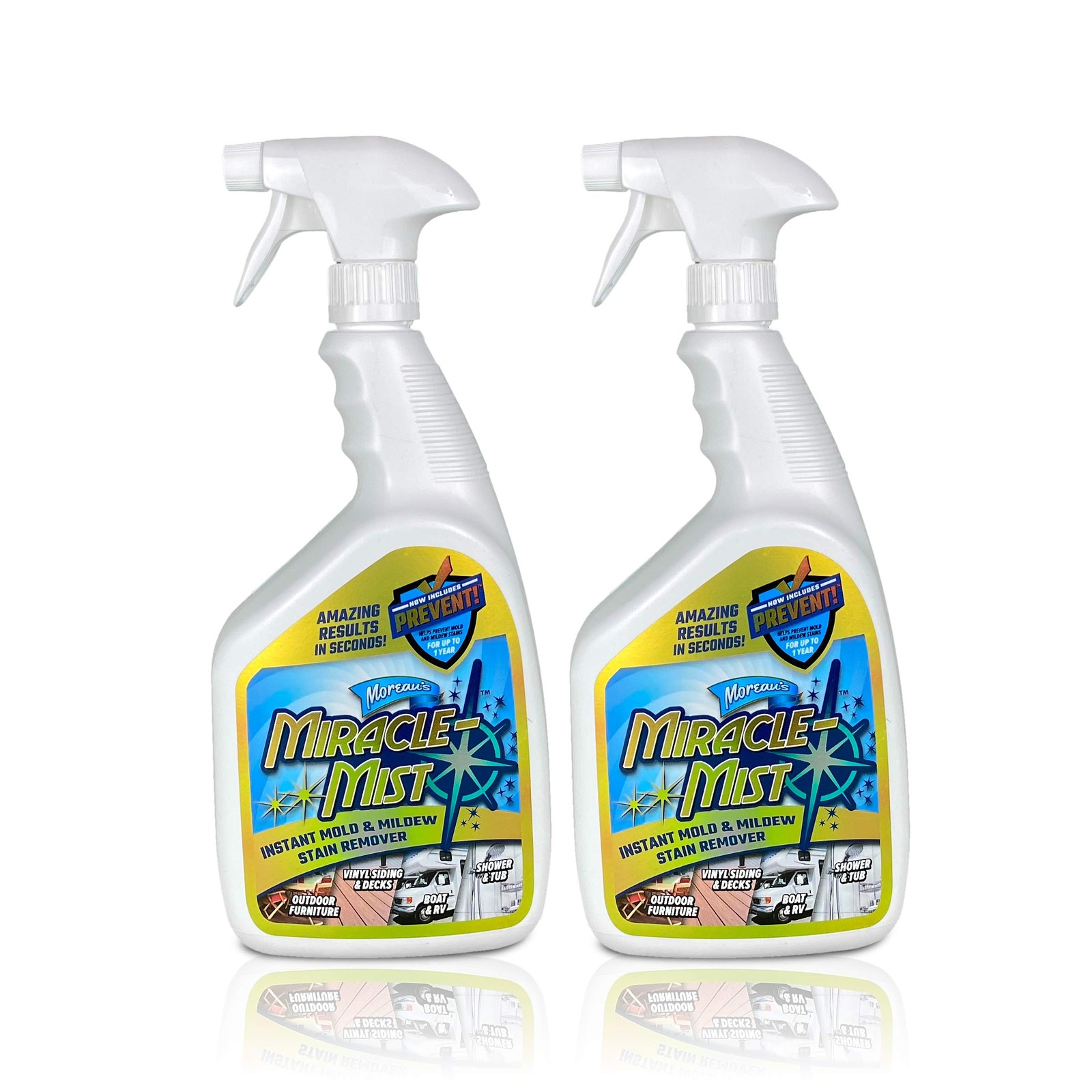 Instant Cleaner for Indoor and Outdoor Use, 32 oz | 2 Pack 64 OZ Spray