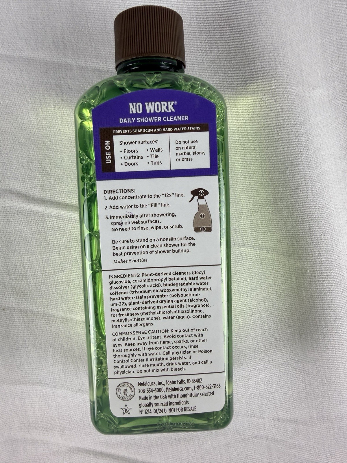 Melaleuca Ecosense Clear Power Sol U Mel Tough & Tender No Work Tub & Tile (5)