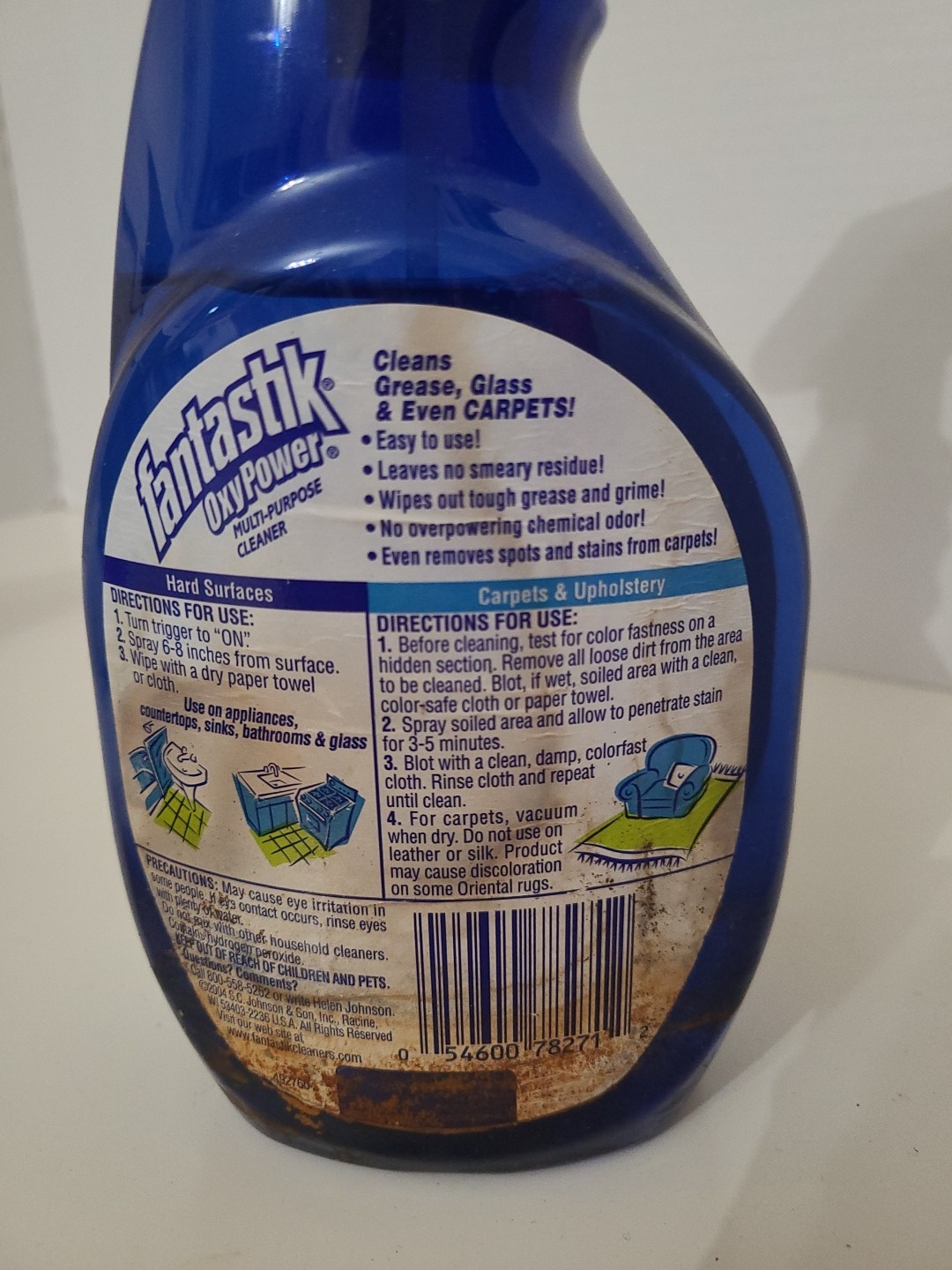 Fantastik OxyPower MultiPurpose Cleaner Fresh Scent Grease/Glass Trigger 75%full