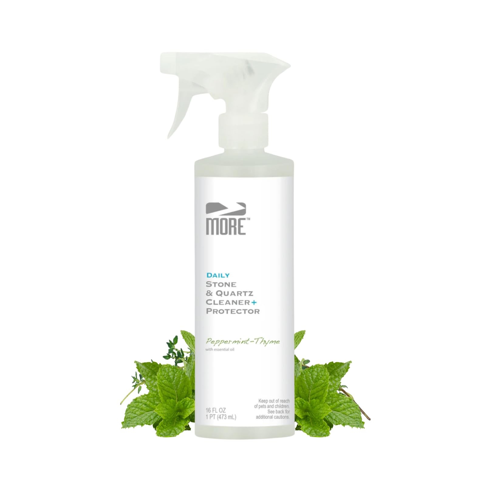 MORE Stone & Quartz Cleaner + Protector – Water-Based Surface Spray – Granite…