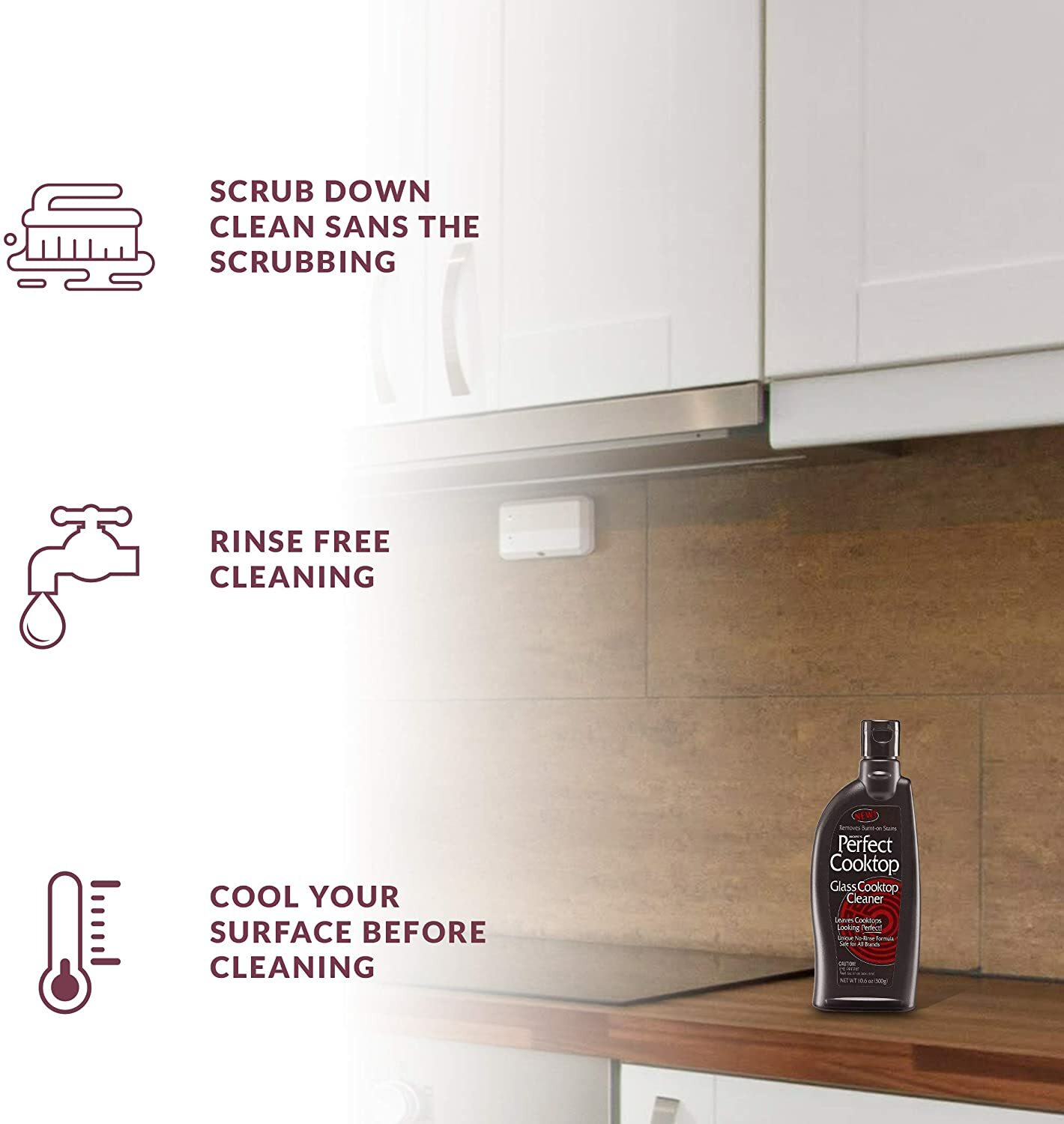 HOPE’S PERFECT GLASS CERAMIC COOKTOP Smoothtop Ranges Gentle No-Rinse CLEANER