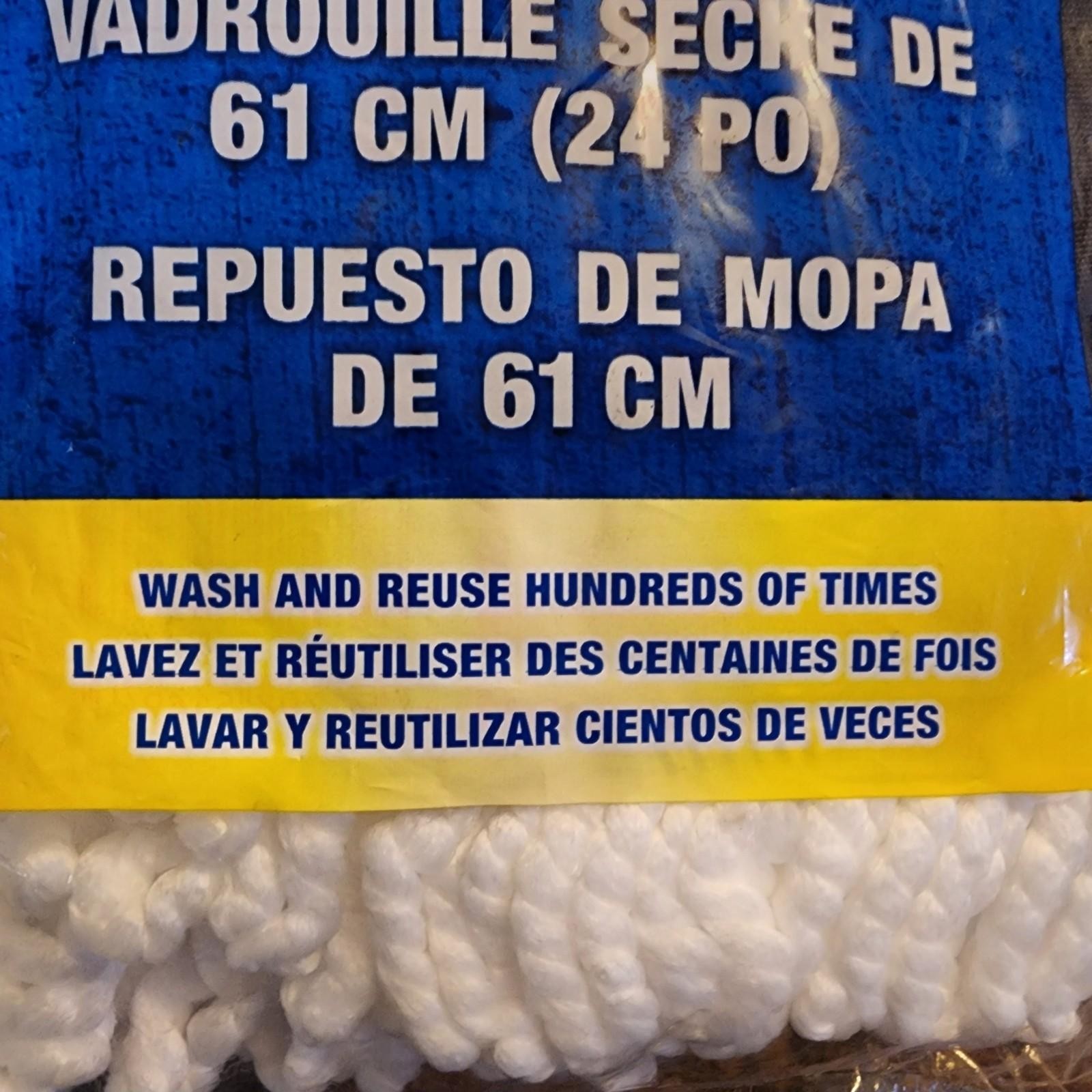 Quickie Bulldozer Microfiber 24″ Dust Mop Refill Model #0694M Washable Reusable