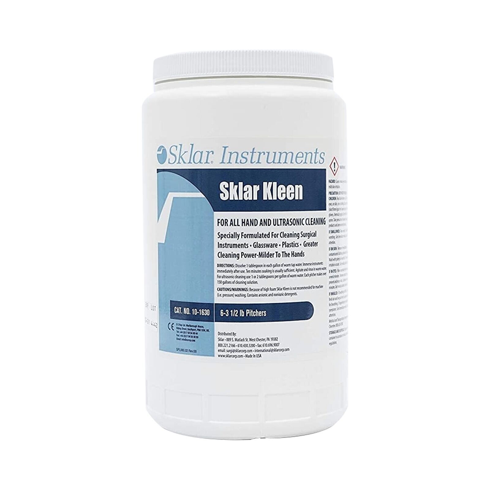 Sklar Kleen Instrument Detergent 3.5 lbs. Container Mild Scent (6 Ct) #10-1630