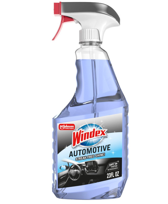 Automotive Glass Cleaner 23oz Streak Free Spray Safe Tinted Windows In/Ex terior