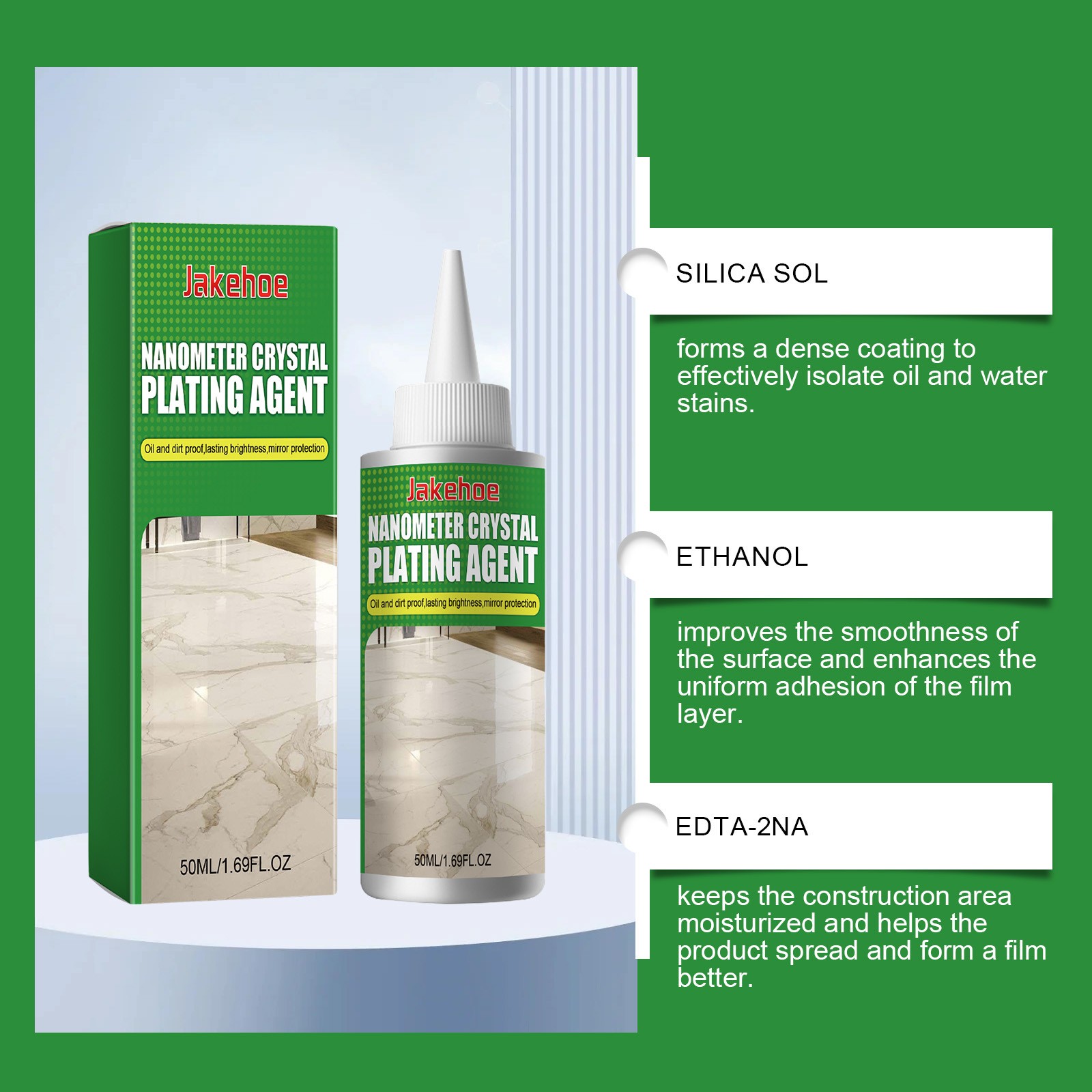 1~5x Nano Crystal Coating Agent Polishing Cleaning for Tile & Furniture