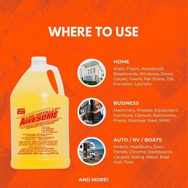 LA’s Totally Awesome All-Purpose Cleaner Concentrate 1 Gal. (2-Pack)