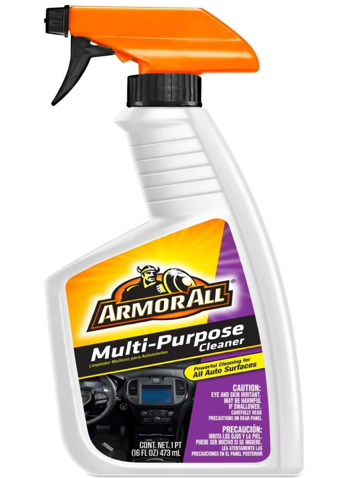 Armor All Multi Purpose Cleaner , Car Cleaner Spray for All Auto Surfaces, 16 Fl