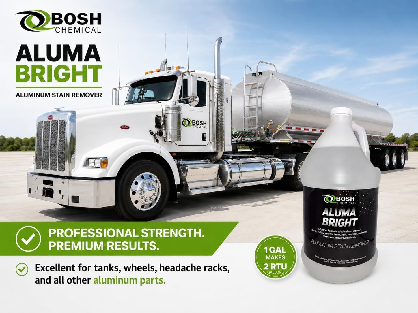 Aluma Bright, Aluminum Cleaner and Brightener, 1 Gallon Concentrate