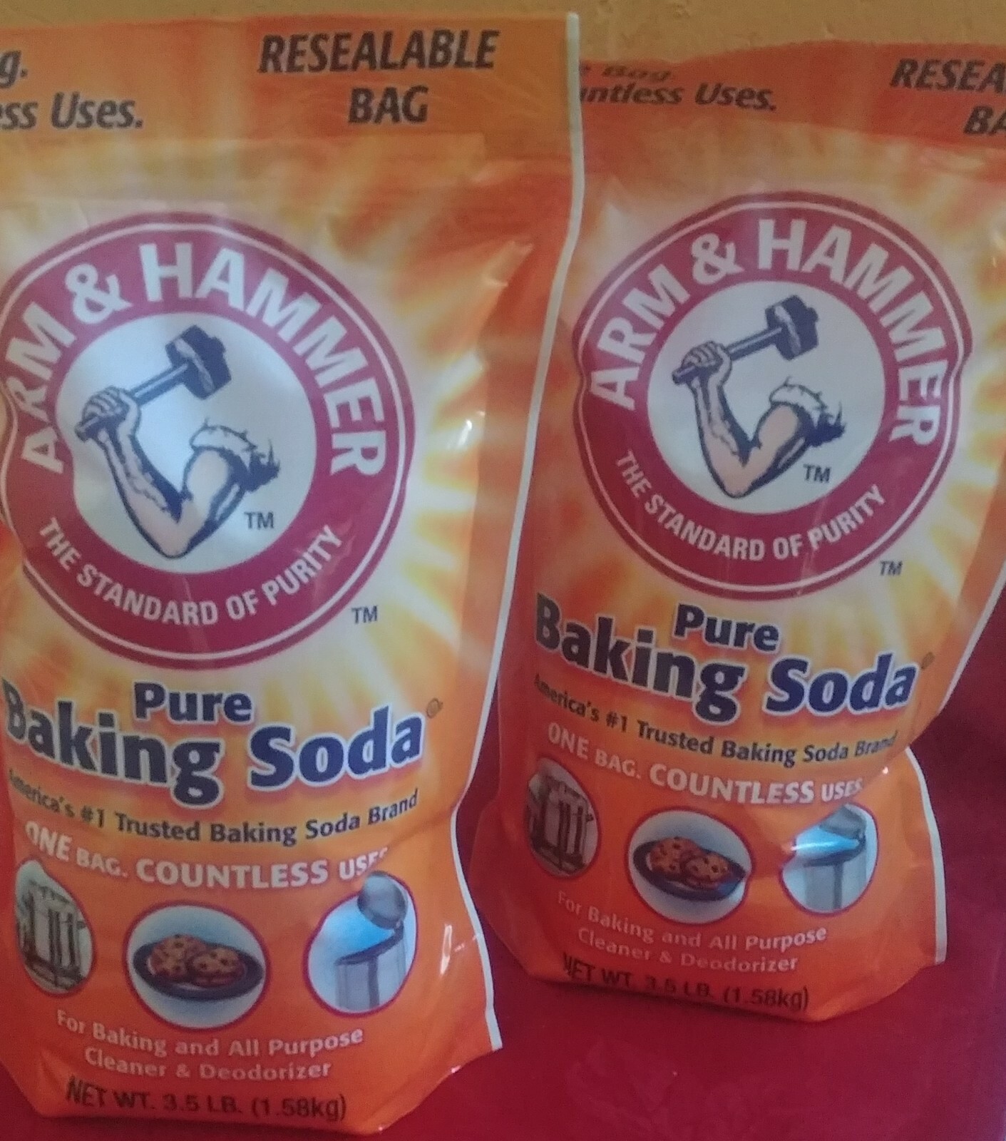 Arm & Hammer Pure Baking Soda, 3.5 lb (2 pack)