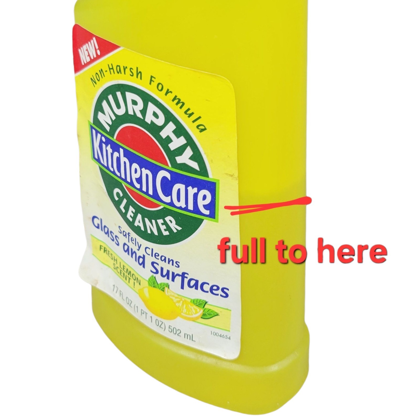 Vintage Murphy Kitchen Care Cleaner Concentrate Lemon Pour Formula Glass Surface