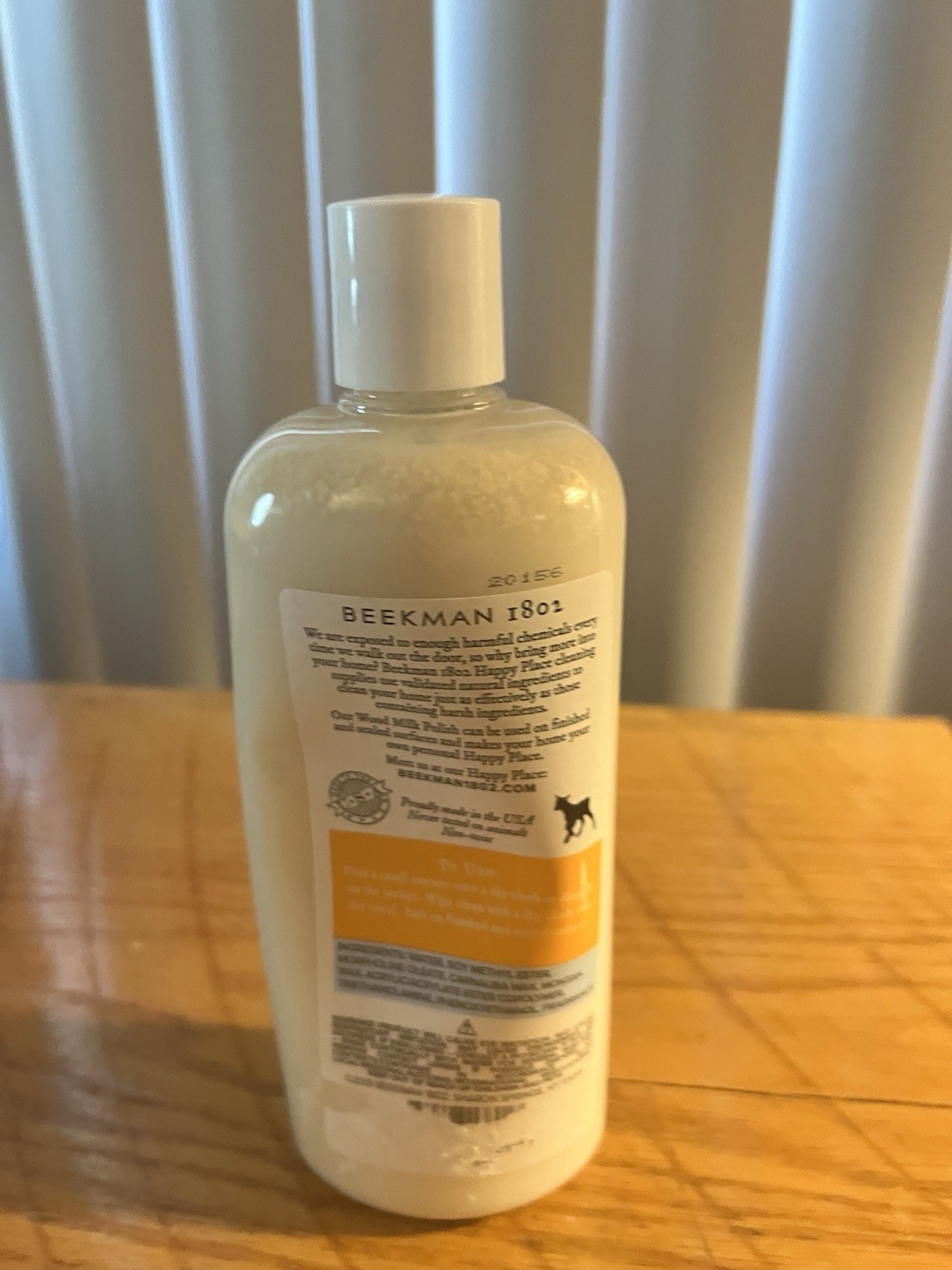 Beekman 1802 Happy Place Wood Milk Polish 20 fl oz. New and Sealed