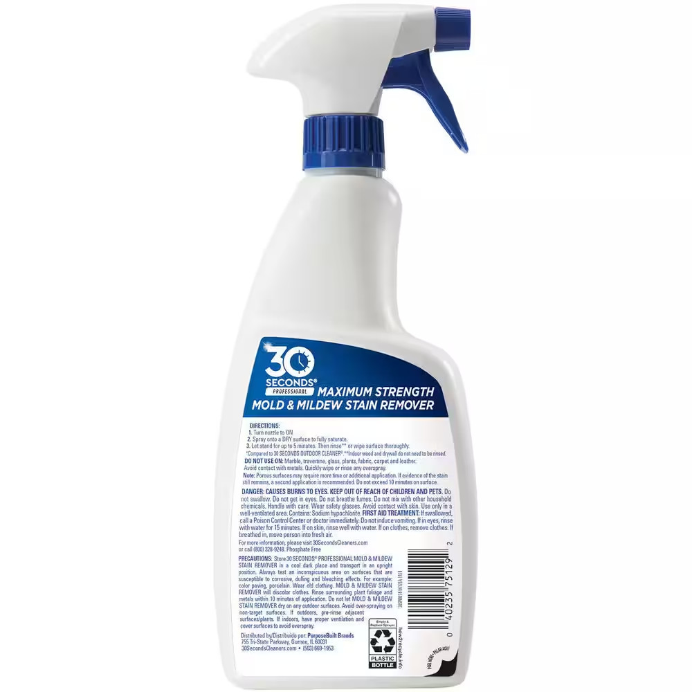 24 Oz. Professional Outdoor Cleaner Mold and Mildew Stain Remover